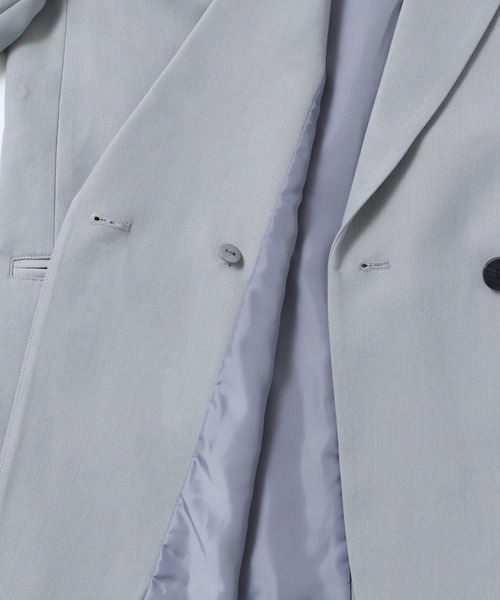 hunch（ハンチ）の「ポリツイル ダブルジャケット（テーラードジャケット・レディース・ライトブルーグレー/サンドベージュ/ブラック・FREE）」の20枚目の写真