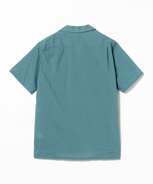 BEAMS PLUS(ビームスプラス)の「バンピー ストライプ オープンカラー シャツ(シャツ/ブラウス・メンズ・オレンジ/ブルー・XL/M/L)」の10枚目の写真