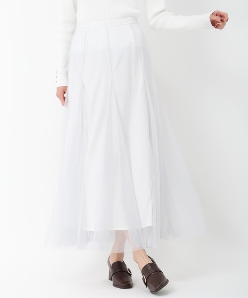 MISCH MASCH(ミッシュマッシュ)の「カバーベルト付きチュールスカート(スカート・レディース・ベージュ/ブルー・S/M)」の17枚目の写真