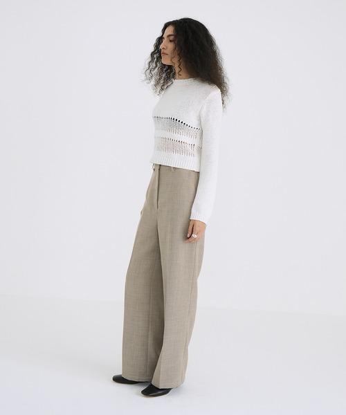 CLANE（クラネ）の「HOLE SWITCHING KNIT TOPS（ニット/セーター