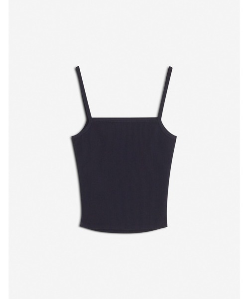 Maison Kitsune(メゾンキツネ)の「BABY FOX PATCH FINE RIB CROPPED TOP(その他トップス・レディース・ネイビー・XS/S/M/L/XL)」の2枚目の写真