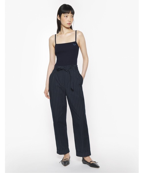 Maison Kitsune(メゾンキツネ)の「BABY FOX PATCH FINE RIB CROPPED TOP(その他トップス・レディース・ネイビー・XS/S/M/L/XL)」の3枚目の写真