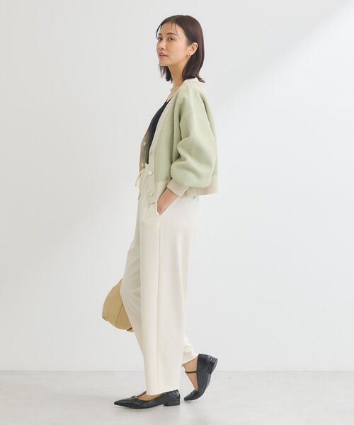 ELENCARE DUE（エレンカーレデュエ）の「・ELENCARE DUE ラメVネックカーディガン（カーディガン/ボレロ・レディース・アイボリー/ミント/グレイッシュベージュ/ブラック・FREE）」の14枚目の写真