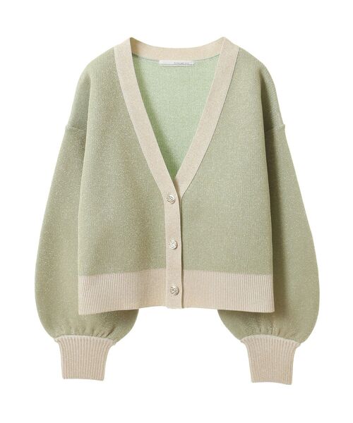 ELENCARE DUE（エレンカーレデュエ）の「・ELENCARE DUE ラメVネックカーディガン（カーディガン/ボレロ・レディース・アイボリー/ミント/グレイッシュベージュ/ブラック・FREE）」の19枚目の写真