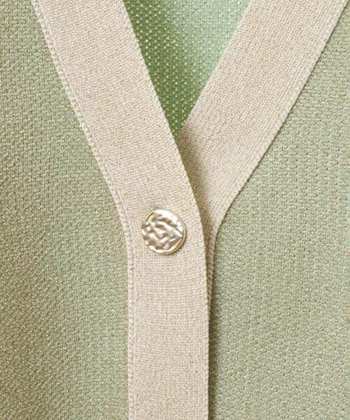 ELENCARE DUE（エレンカーレデュエ）の「・ELENCARE DUE ラメVネックカーディガン（カーディガン/ボレロ・レディース・アイボリー/ミント/グレイッシュベージュ/ブラック・FREE）」の22枚目の写真