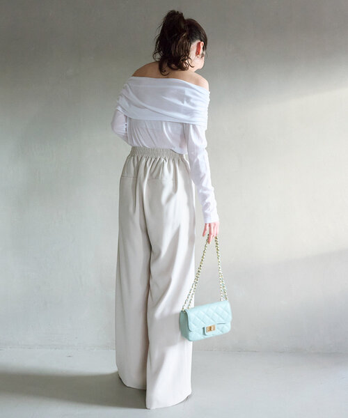 La boutique BonBon（ラブティックボンボン）の「【オウレンティ】キルティングチェーンショルダーバッグ（ショルダーバッグ・レディース・ミント・FREE）」の9枚目の写真