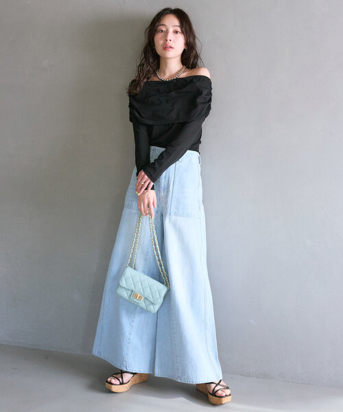 La boutique BonBon（ラブティックボンボン）の「【オウレンティ】キルティングチェーンショルダーバッグ（ショルダーバッグ・レディース・ミント・FREE）」の11枚目の写真