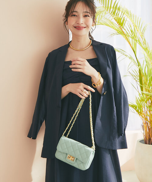 La boutique BonBon（ラブティックボンボン）の「【オウレンティ】キルティングチェーンショルダーバッグ（ショルダーバッグ・レディース・ミント・FREE）」の12枚目の写真