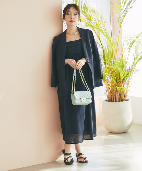 La boutique BonBon（ラブティックボンボン）の「【オウレンティ】キルティングチェーンショルダーバッグ（ショルダーバッグ・レディース・ミント・FREE）」の13枚目の写真