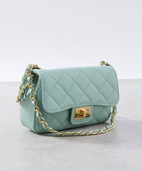 La boutique BonBon（ラブティックボンボン）の「【オウレンティ】キルティングチェーンショルダーバッグ（ショルダーバッグ・レディース・ミント・FREE）」の17枚目の写真