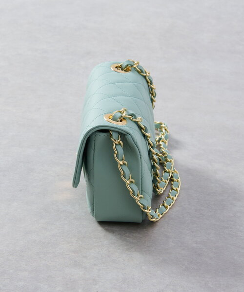 La boutique BonBon（ラブティックボンボン）の「【オウレンティ】キルティングチェーンショルダーバッグ（ショルダーバッグ・レディース・ミント・FREE）」の18枚目の写真