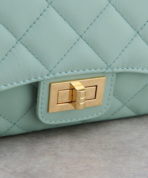 La boutique BonBon（ラブティックボンボン）の「【オウレンティ】キルティングチェーンショルダーバッグ（ショルダーバッグ・レディース・ミント・FREE）」の20枚目の写真