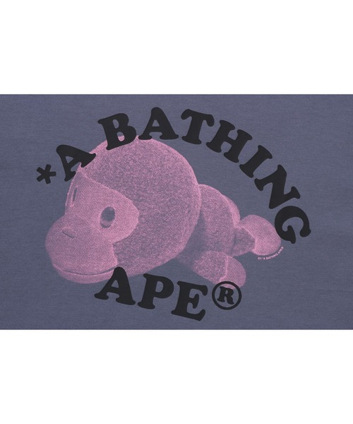 A BATHING APE(アベイシングエイプ)の「MILO COLLEGE RELAXED FIT TEE(Tシャツ/カットソー・メンズ・ホワイト/チャコール/ブラック・X-LARGE/XX-LARGE/LARGE/MEDIUM/SMALL)」の9枚目の写真