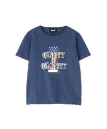 schott（ショット）の「Schott/ショット/KID'S SS T-SHIRT QUALITY OVER QUANTITY/キッズ Tシャツ クオリティ オーバー クアンティティ（Tシャツ/カットソー）」