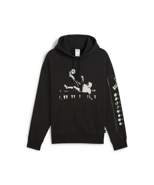 PUMA（プーマ）の「PUMA プーマ メンズ グラフィックス フットボール フーディ（パーカー・メンズ・ライトグレー/ブラック・LARGE/X-LARGE/MEDIUM/SMALL）」の7枚目の写真