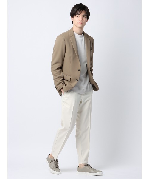 SUIT SQUARE(スーツスクエア)の「PERFORMANCE PANTS テーパードパンツ ウォッシャブル ストレッチ 裾上げ済み(スラックス・メンズ・ホワイト系/ベージュ系/カーキ系/ネイビー系・LL/3L/S/M/L)」の5枚目の写真