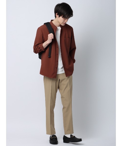 SUIT SQUARE(スーツスクエア)の「PERFORMANCE PANTS テーパードパンツ ウォッシャブル ストレッチ 裾上げ済み(スラックス・メンズ・ホワイト系/ベージュ系/カーキ系/ネイビー系・LL/3L/S/M/L)」の7枚目の写真