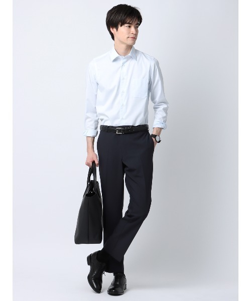 SUIT SQUARE(スーツスクエア)の「PERFORMANCE PANTS テーパードパンツ ウォッシャブル ストレッチ 裾上げ済み(スラックス・メンズ・ホワイト系/ベージュ系/カーキ系/ネイビー系・LL/3L/S/M/L)」の9枚目の写真
