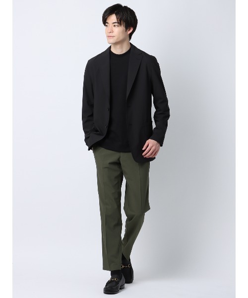 SUIT SQUARE(スーツスクエア)の「PERFORMANCE PANTS テーパードパンツ ウォッシャブル ストレッチ 裾上げ済み(スラックス・メンズ・ホワイト系/ベージュ系/カーキ系/ネイビー系・LL/3L/S/M/L)」の10枚目の写真