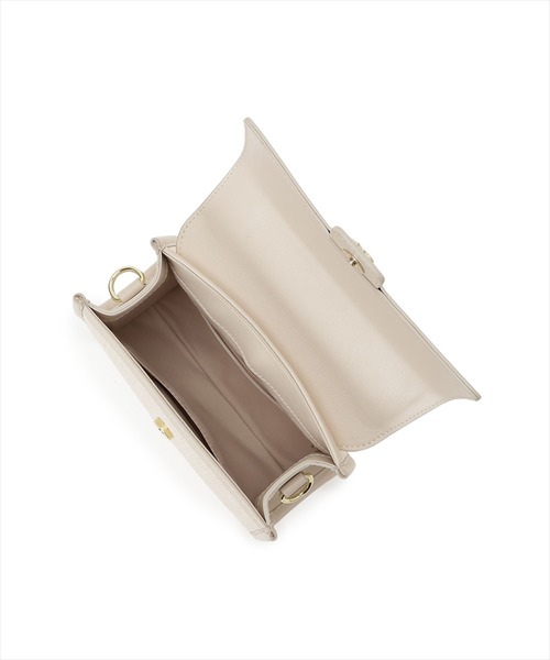 WILLSELECTION（ウィルセレクション）の「リボンハンドル雑材コンビバッグ（ショルダーバッグ・レディース・ベージュ/ピンク/ダークブラウン・FREE）」の17枚目の写真