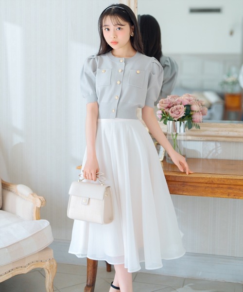 WILLSELECTION（ウィルセレクション）の「リボンハンドル雑材コンビバッグ（ショルダーバッグ・レディース・ベージュ/ピンク/ダークブラウン・FREE）」の6枚目の写真