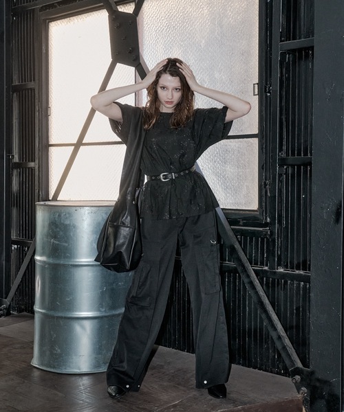 cii（シー）の「Slash zip shoulder bag/スラッシュジップショルダーバッグ（ショルダーバッグ・メンズ・ブラック/ブラック系その他2/ブラック系その他・FREE）」の6枚目の写真