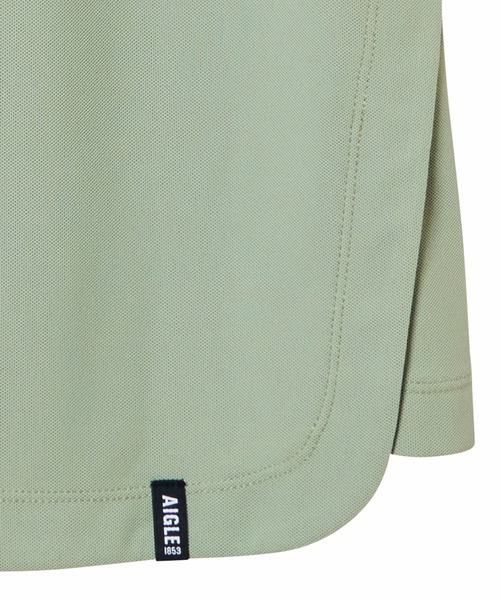 AIGLE(エーグル)の「UVカット 接触冷感 速乾 サイドスリット ショートスリーブ 半袖Tシャツ(Tシャツ/カットソー・レディース・パープル/ライトグリーン/ホワイト・S/L/M)」の6枚目の写真