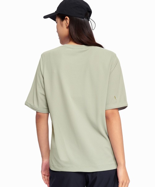 AIGLE(エーグル)の「UVカット 接触冷感 速乾 サイドスリット ショートスリーブ 半袖Tシャツ(Tシャツ/カットソー・レディース・パープル/ライトグリーン/ホワイト・S/L/M)」の10枚目の写真