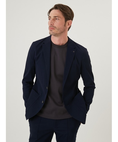 AOURE(アウール)の「MALPENSA AIR SETUP JACKET(テーラードジャケット・メンズ・ネイビー/ブラック/ライトベージュ/グレー/ダークグリーン・SMALL/MEDIUM/LARGE/X-LARGE)」の9枚目の写真