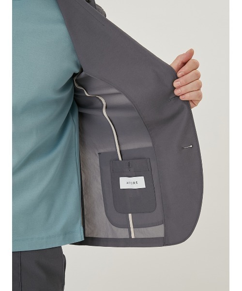 AOURE(アウール)の「MALPENSA AIR SETUP JACKET(テーラードジャケット・メンズ・ネイビー/ブラック/ライトベージュ/グレー/ダークグリーン・SMALL/MEDIUM/LARGE/X-LARGE)」の17枚目の写真