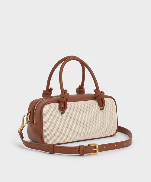 CHARLES & KEITH◆Sammie サミー ジップトート◆送料込 CHARLES ＆ KEITH トートバッグ Sammie サミー ノットハンドル