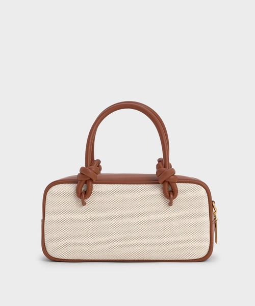 CHARLES & KEITH◆Sammie サミー ジップトート◆送料込 CHARLES ＆ KEITH トートバッグ Sammie サミー ノットハンドル