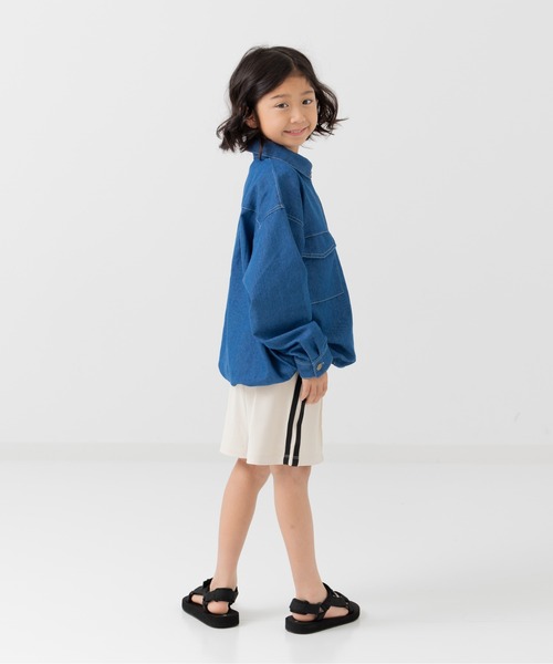 セール】ダンガリーハーフジップシャツ（シャツ/ブラウス）｜JAM