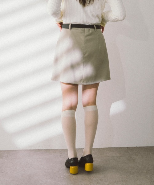 DRWCYS(ドロシーズ)の「ベルトコンビスカートショーパン(スカート・レディース・グレー/ブラック/ベージュ・MEDIUM/SMALL)」の12枚目の写真