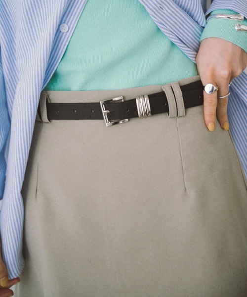 DRWCYS(ドロシーズ)の「ベルトコンビスカートショーパン(スカート・レディース・グレー/ブラック/ベージュ・MEDIUM/SMALL)」の17枚目の写真