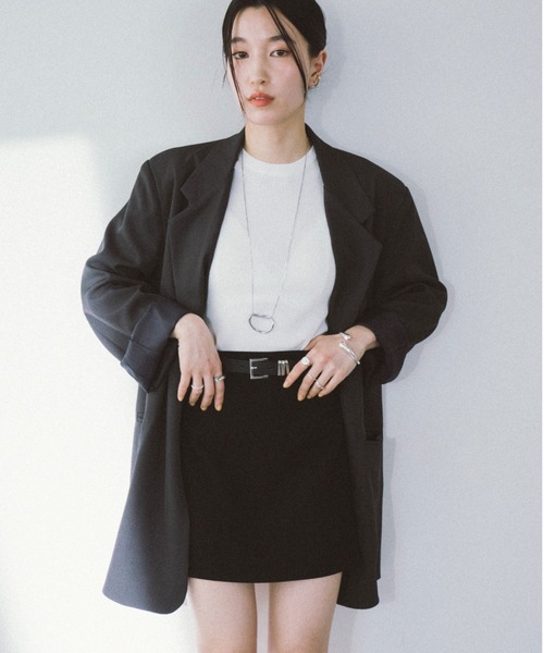 DRWCYS(ドロシーズ)の「ベルトコンビスカートショーパン(スカート・レディース・グレー/ブラック/ベージュ・MEDIUM/SMALL)」の6枚目の写真