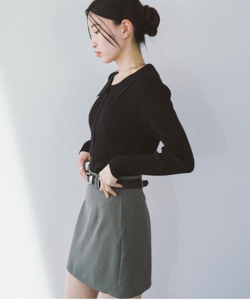 DRWCYS(ドロシーズ)の「ベルトコンビスカートショーパン(スカート・レディース・グレー/ブラック/ベージュ・MEDIUM/SMALL)」の21枚目の写真