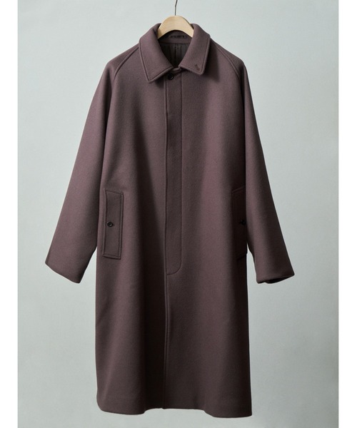 benine9(ビーナイン)の「benine 9 SUPER 100’s Lambswool Balmacaan Coat (BN0225-105)(その他アウター・メンズ・ブラウン・SMALL/MEDIUM/LARGE)」の3枚目の写真