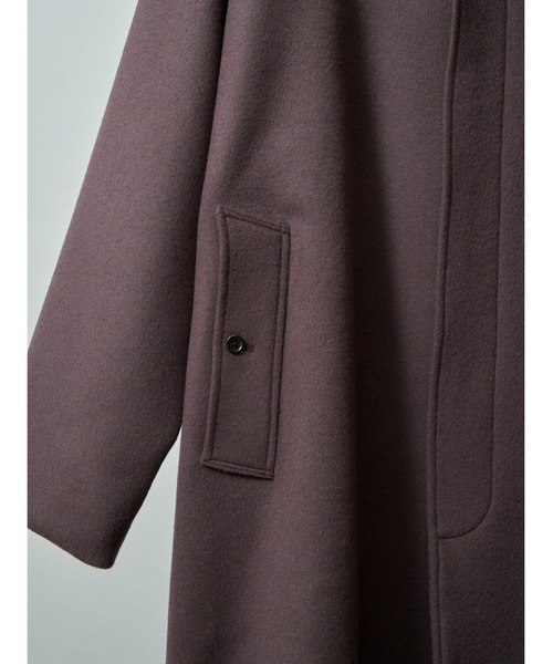 benine9(ビーナイン)の「benine 9 SUPER 100’s Lambswool Balmacaan Coat (BN0225-105)(その他アウター・メンズ・ブラウン・SMALL/MEDIUM/LARGE)」の4枚目の写真