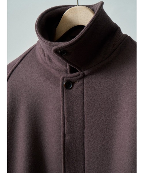 benine9(ビーナイン)の「benine 9 SUPER 100’s Lambswool Balmacaan Coat (BN0225-105)(その他アウター・メンズ・ブラウン・SMALL/MEDIUM/LARGE)」の5枚目の写真