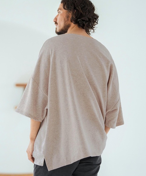 Magine(マージン)の「mt9600-Mini Sweat Fabric Boat Neck Pullover ボートネックTシャツ(Tシャツ/カットソー・メンズ・ブラック/ブラウン系その他/ベージュ系その他・44/46/48)」の20枚目の写真