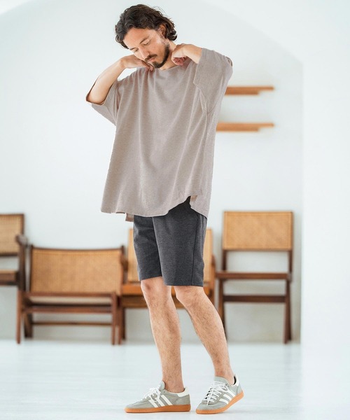 Magine(マージン)の「mt9600-Mini Sweat Fabric Boat Neck Pullover ボートネックTシャツ(Tシャツ/カットソー・メンズ・ブラック/ブラウン系その他/ベージュ系その他・44/46/48)」の19枚目の写真