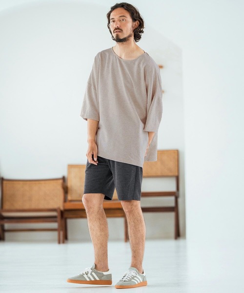 Magine(マージン)の「mt9600-Mini Sweat Fabric Boat Neck Pullover ボートネックTシャツ(Tシャツ/カットソー・メンズ・ブラック/ブラウン系その他/ベージュ系その他・44/46/48)」の18枚目の写真