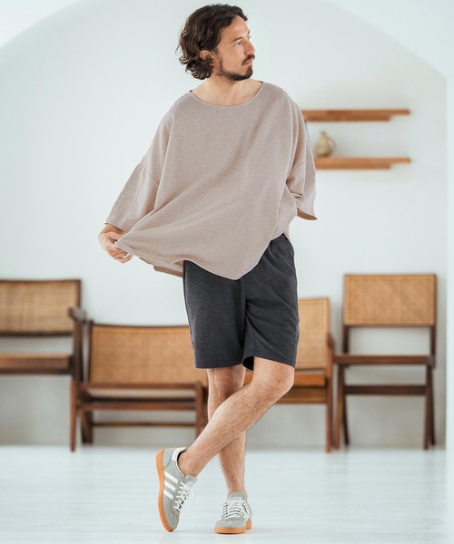 Magine(マージン)の「mt9600-Mini Sweat Fabric Boat Neck Pullover ボートネックTシャツ(Tシャツ/カットソー・メンズ・ブラック/ブラウン系その他/ベージュ系その他・44/46/48)」の17枚目の写真