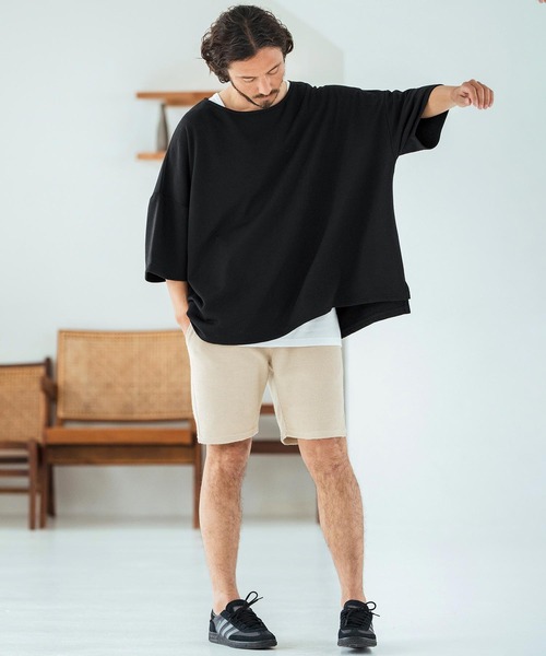 Magine(マージン)の「mt9600-Mini Sweat Fabric Boat Neck Pullover ボートネックTシャツ(Tシャツ/カットソー・メンズ・ブラック/ブラウン系その他/ベージュ系その他・44/46/48)」の13枚目の写真