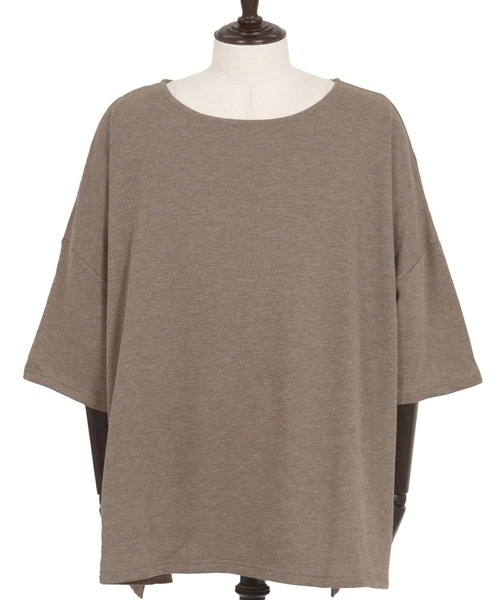 Magine(マージン)の「mt9600-Mini Sweat Fabric Boat Neck Pullover ボートネックTシャツ(Tシャツ/カットソー・メンズ・ブラック/ブラウン系その他/ベージュ系その他・44/46/48)」の10枚目の写真