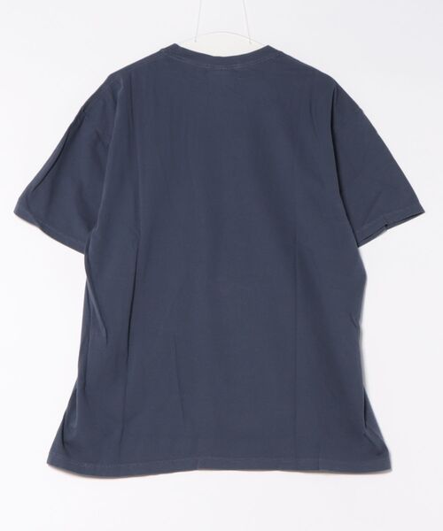 MODISH GAZE(モディシュガゼ)の「【MODISH GAZE】LOVEロゴプリント ピグメント加工 ビッグシルエットTシャツ(Tシャツ/カットソー・レディース・アイボリー/ネイビー/その他・FREE)」の4枚目の写真
