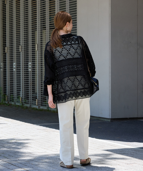 ≪追加≫アンティークレースオープンカラーシャツ（シャツ/ブラウス