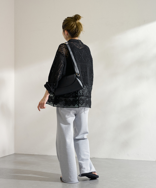 ≪追加≫アンティークレースオープンカラーシャツ（シャツ