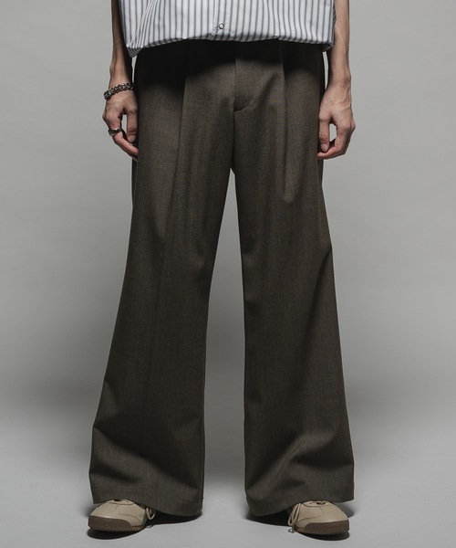 パンツ Wool mix semi baggy slacks CASPER JOHN（キャスパージョン）の「Wool mix semi baggy